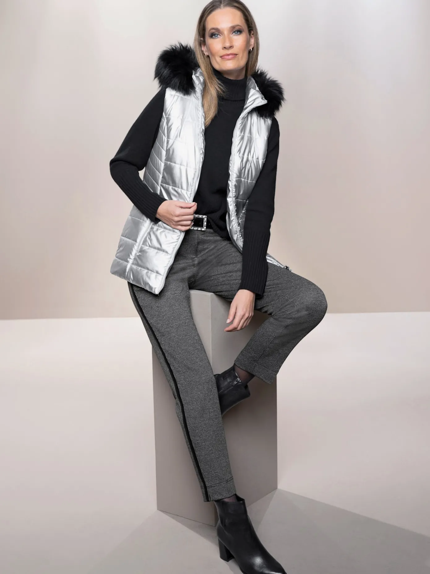 Rick Cardona Pantalons<Pantalon motif pied-de-poule fin