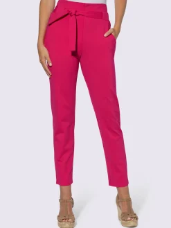 Linea Tesini Pantalons<Pantalon paperbag coupe carotte