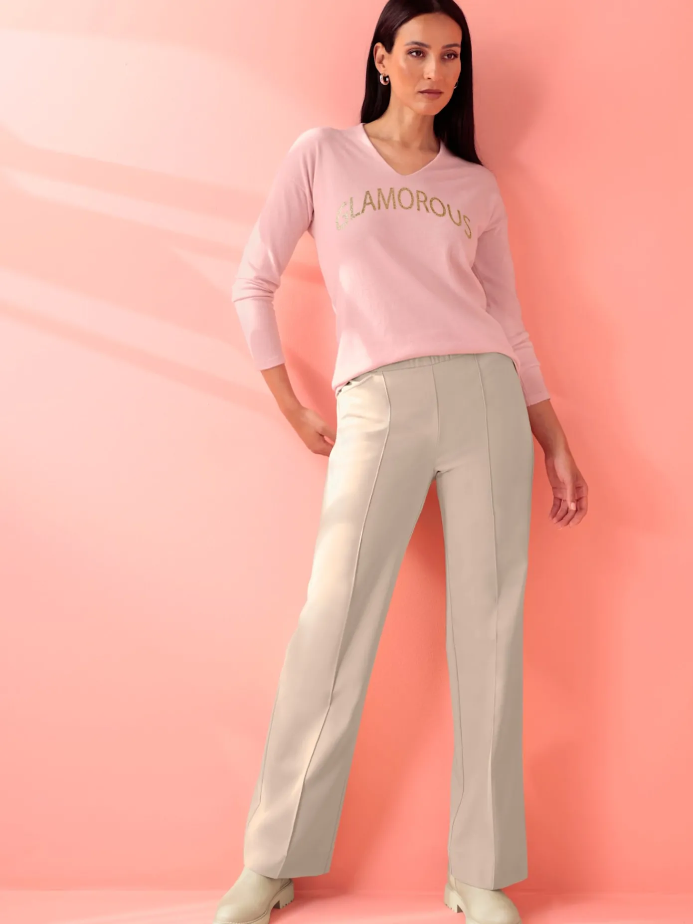 Rick Cardona Pantalons<Pantalon plis repassés piqués, aspect soigné