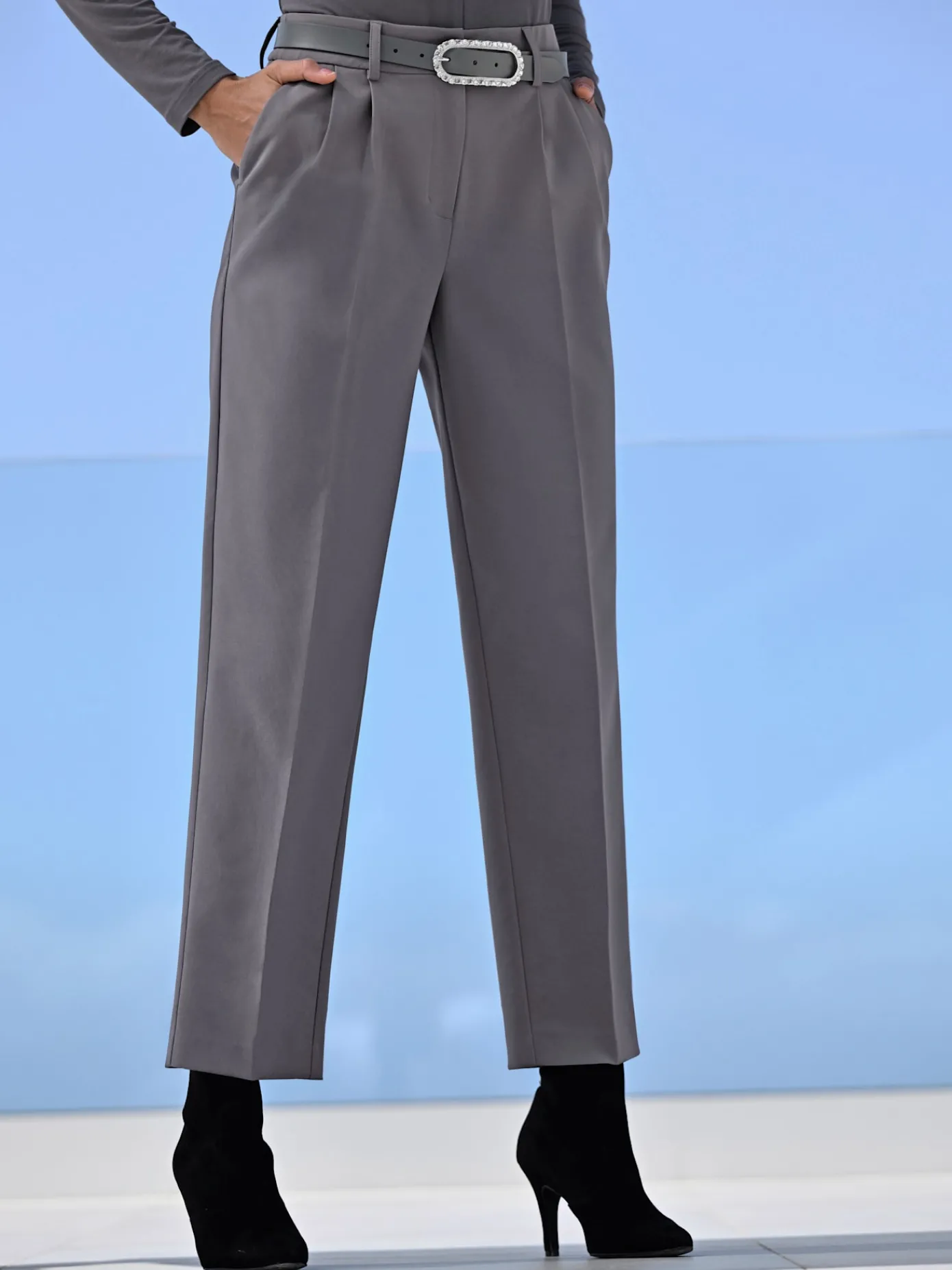 Ashley Brooke Pantalons<Pantalon plissé pinces tendance