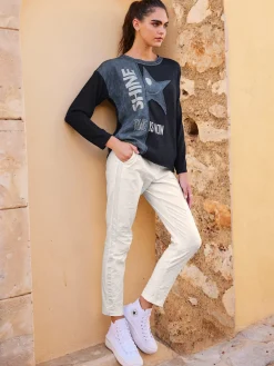 Mandarin Pantalons<Pantalon skinny ceinture avec coulisse