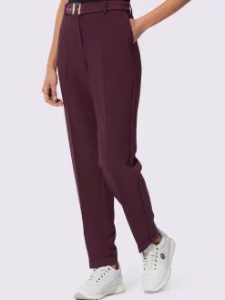 Creation L Pantalons<Pantalon tailleur livré avec ceinture