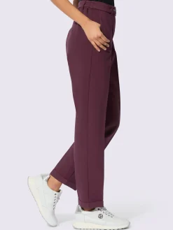 Creation L Pantalons<Pantalon tailleur livré avec ceinture