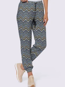 Linea Tesini Pantalons<Pantalon tissé imprimé mode