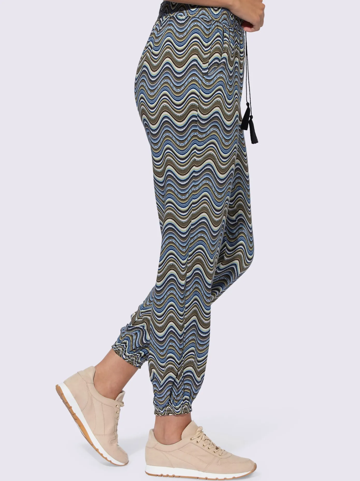 Linea Tesini Pantalons<Pantalon tissé imprimé mode