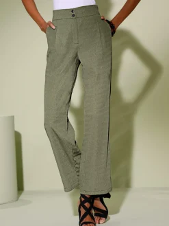 Creation L Pantalons<Pantalon tissé qualité structurée facile d'entretien