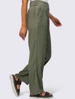 Creation L Pantalons<Pantalon tissé qualité structurée facile d'entretien