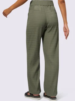 Creation L Pantalons<Pantalon tissé qualité structurée facile d'entretien