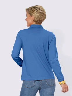 T-Shirts<Polo à manches longues pur coton