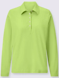 T-Shirts<Polo à manches longues pur coton