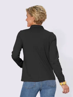 T-Shirts<Polo à manches longues pur coton