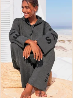 Elbsand Tenues De Détente|Pulls<Pull à capuche sweat à capuche en tricot doux et élastique