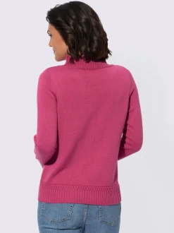 Collection L Pulls<Pull à col montant 50% coton