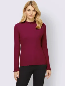 Linea Tesini Pulls<Pull à col montant col montant froncé