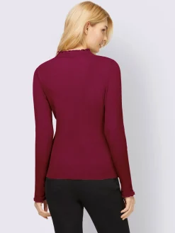 Linea Tesini Pulls<Pull à col montant col montant froncé