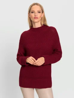 Rick Cardona Pulls<Pull à col montant jolie structure tricot