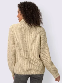 Linea Tesini Pulls<Pull à col montant jolie structure tricot