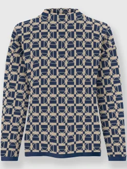 Rick Cardona Pulls<Pull à col montant motif graphique