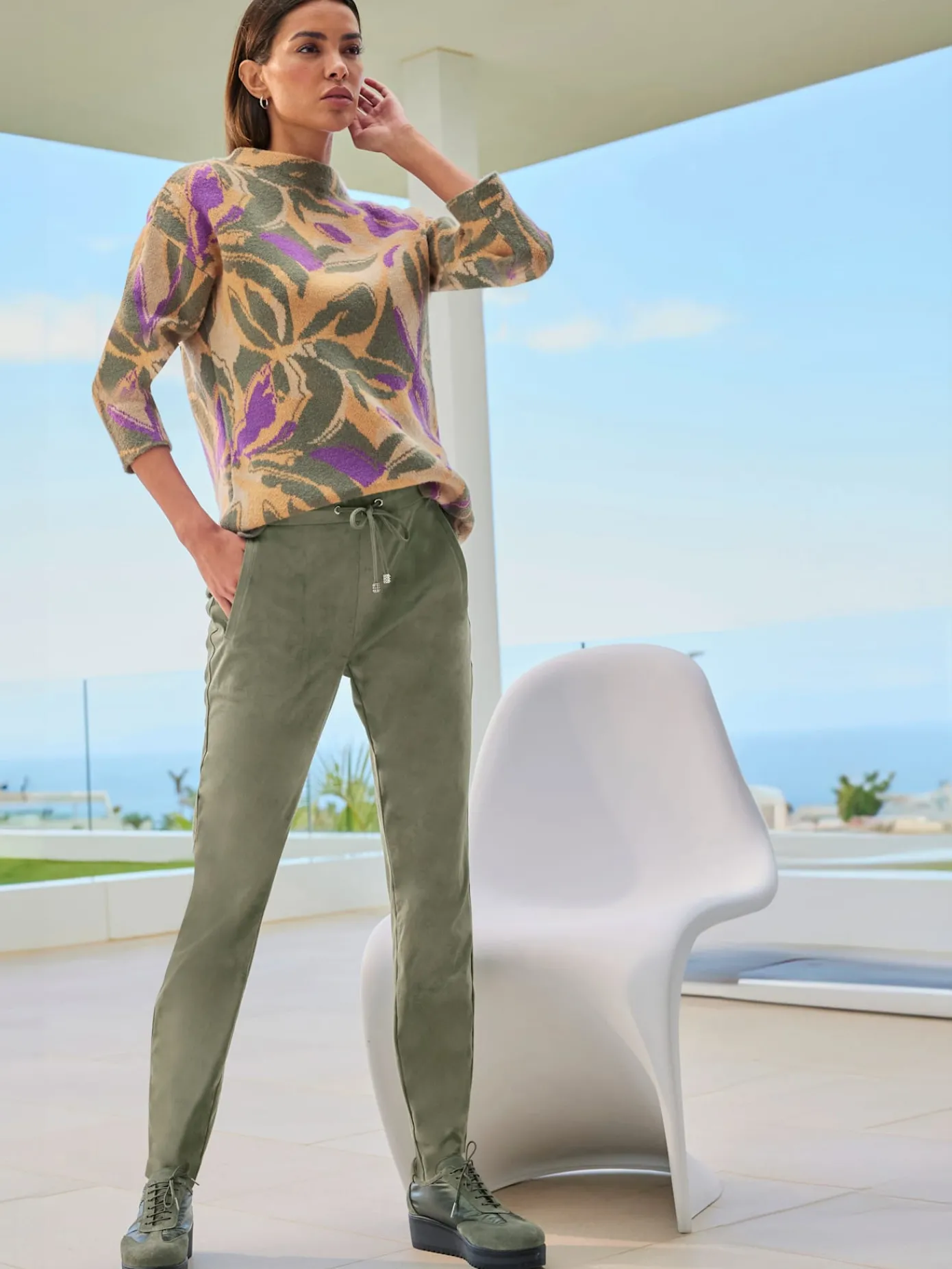 Rick Cardona Pulls<Pull à col montant motif jacquard tendance