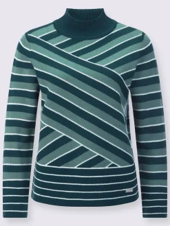 Collection L Pulls<Pull à col montant tricot jacquard de qualité