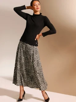 CREATION L PREMIUM Tenues De Cérémonie|Pulls<Pull à col montant ultra-doux avec modal