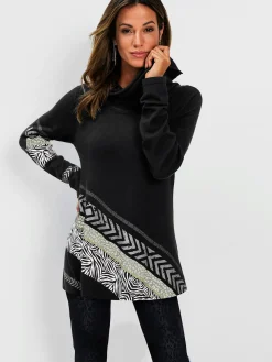 Creation L Pulls<Pull à col roulé 60% viscose