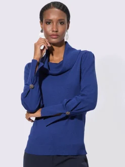 Creation L Pulls<Pull à col roulé finition des manches avec fente