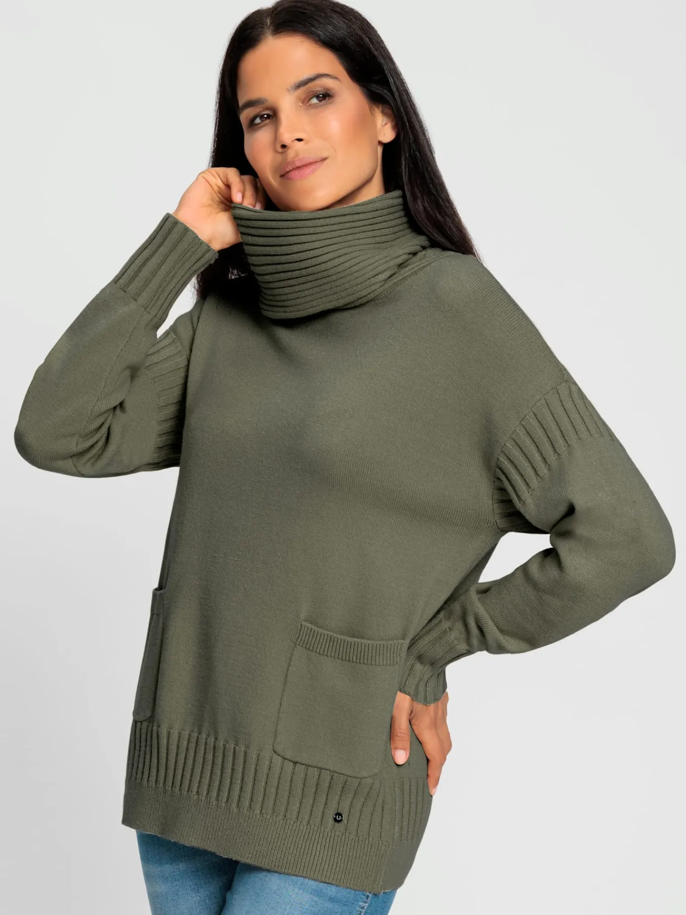 Rick Cardona Pulls<Pull à col roulé grand col roulé