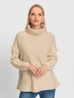 Rick Cardona Pulls<Pull à col roulé mélange de tricots moderne