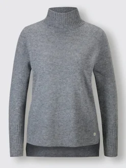 CREATION L PREMIUM Pulls<Pull à col roulé mélange mérinos/cachemire