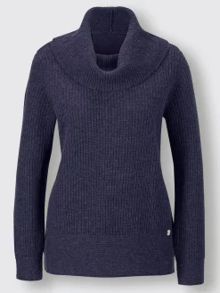 CREATION L PREMIUM Pulls<Pull à col roulé mélange mérinos/cachemire