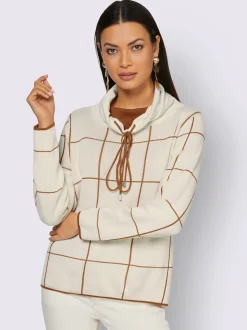 Creation L Pulls<Pull à col roulé motif jacquard