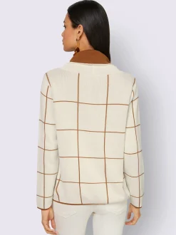 Creation L Pulls<Pull à col roulé motif jacquard