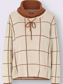 Creation L Pulls<Pull à col roulé motif jacquard