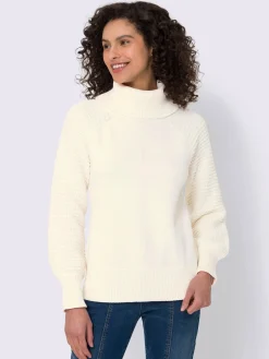 Linea Tesini Pulls<Pull à col roulé pur coton