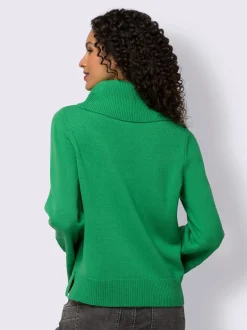 Linea Tesini Pulls<Pull à col roulé superbe broderie florale