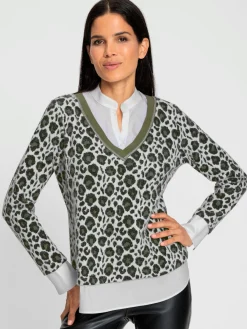 Rick Cardona Pulls<Pull 2 en 1 joli motif léopard