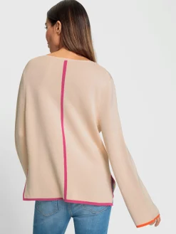 Rick Cardona Pulls<Pull à encolure en v détails contrastés