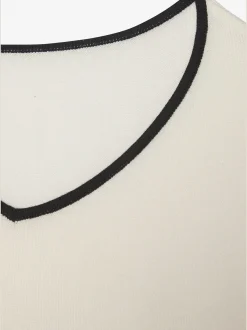 Vivance Pulls<Pull à encolure en v encolure en v avec bord contrasté