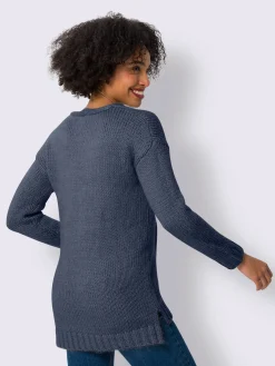 Linea Tesini Pulls<Pull à encolure en v plus long au dos