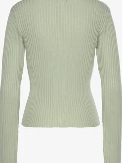 LASCANA Pulls<Pull à encolure en v pull affinant avec patte de boutonnage