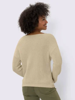 Linea Tesini Pulls<Pull à encolure en v pur coton