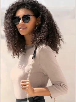 LASCANA Pulls<Pull à manches 3/4 encolure haute