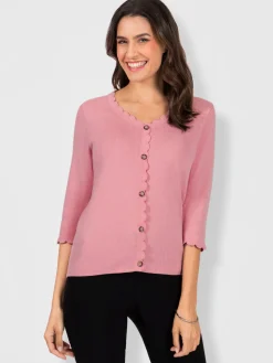 Tenues De Cérémonie|Pulls<Pull à manches 3/4 fausse patte de boutonnage