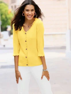 Tenues De Cérémonie<Pull à manches 3/4 fausse patte de boutonnage