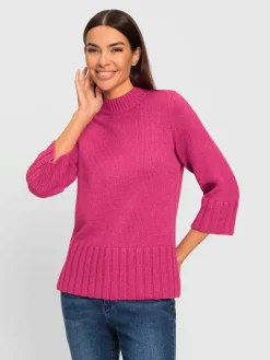 Rick Cardona Pulls<Pull à manches 3/4 larges finitions côtelées confortables