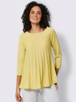 CREATION L PREMIUM Pulls<Pull à manches 3/4 mélange soie-cachemire