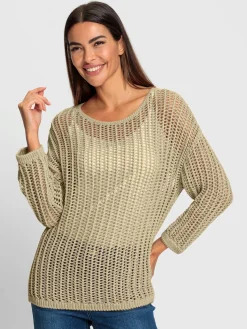 Rick Cardona Pulls<Pull à manches 3/4 motif ajouré léger