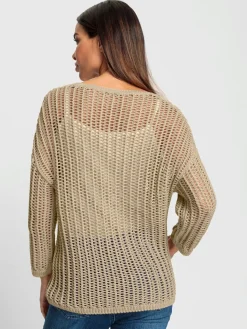 Rick Cardona Pulls<Pull à manches 3/4 motif ajouré léger