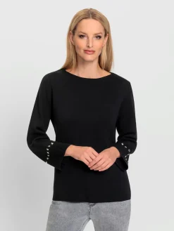 Rick Cardona Pulls<Pull à manches 3/4 petites pierres fantaisie tendance